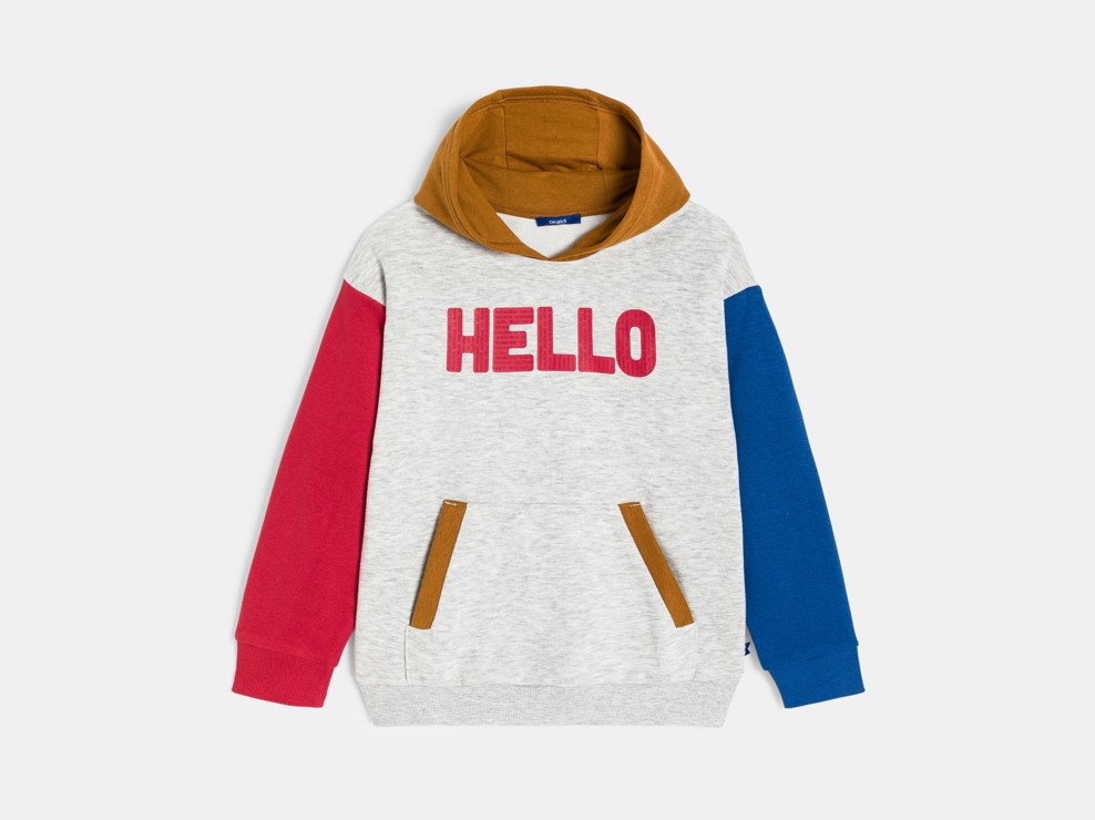 Grauer Hoodie für Jungen 2