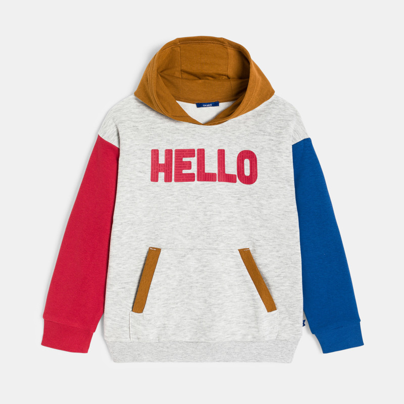 Grauer Hoodie für Jungen