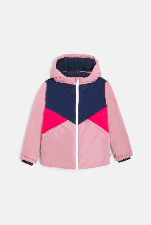 Parka gegen strenge Kälte rosa Mädchen 1