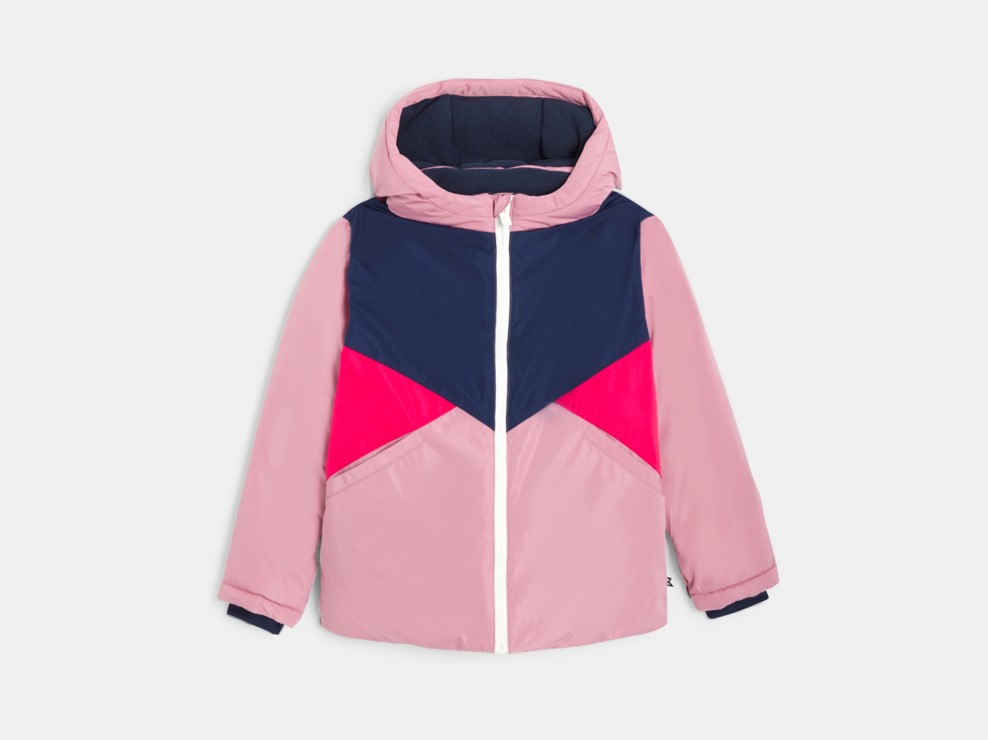 Parka gegen strenge Kälte rosa Mädchen 1