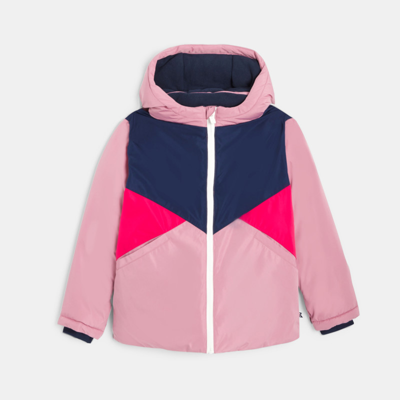 Parka gegen strenge Kälte rosa Mädchen