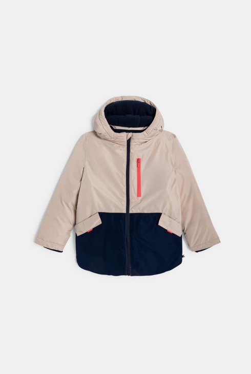 Winterparka beige Jungen 1