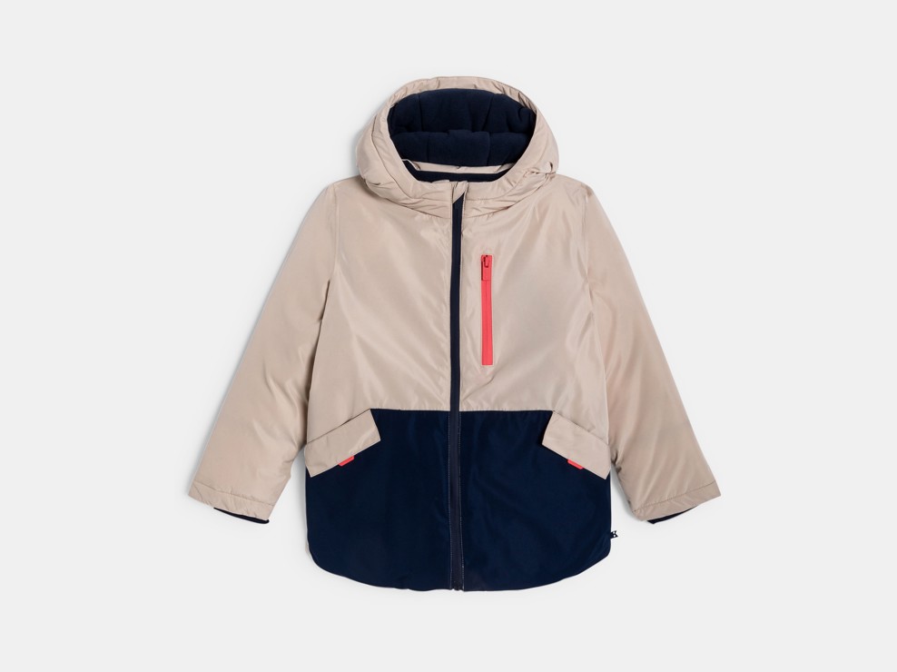 Winterparka beige Jungen 1