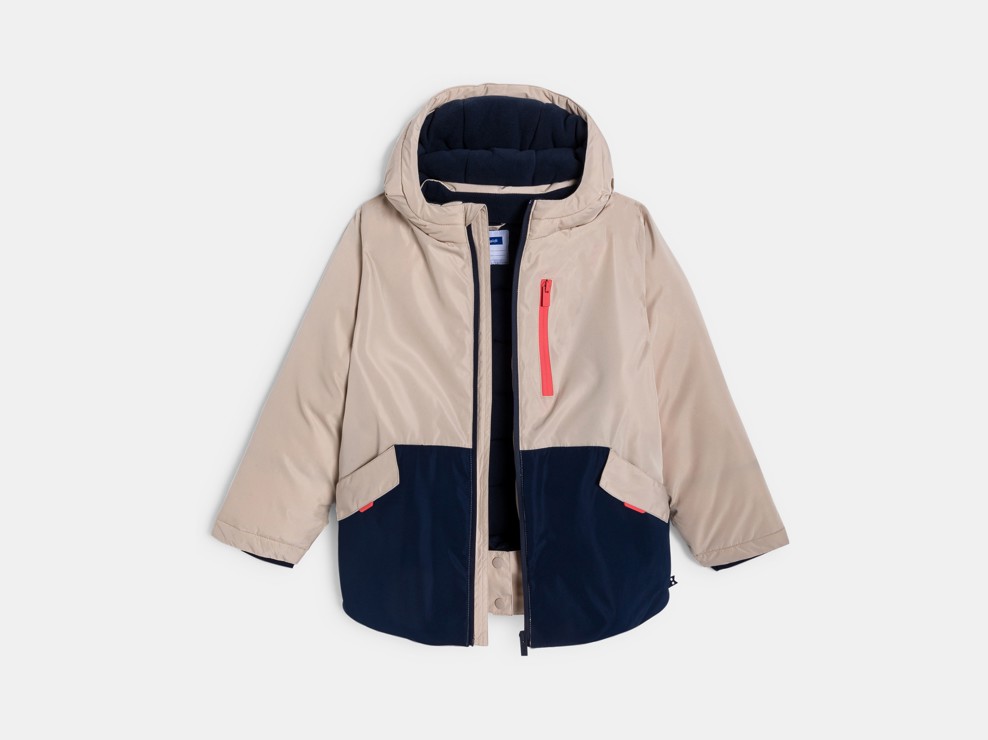 Winterparka beige Jungen 2