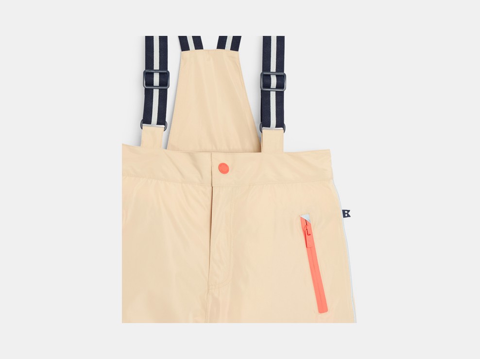 Skihose mit Trägern beige Junge 2