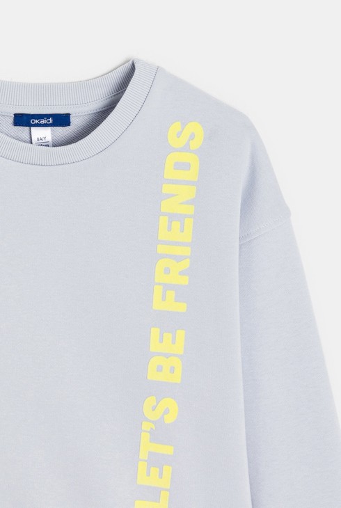 Siva majica s porukom za dječake 2