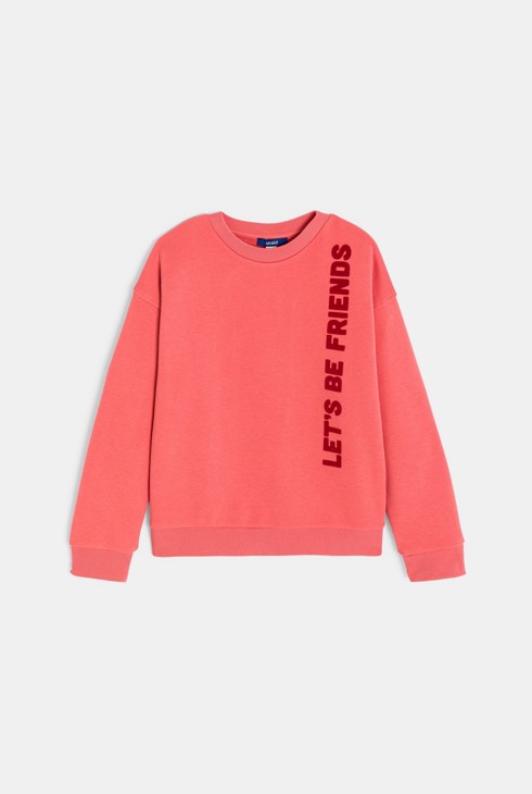 Boy's orange slogan T-shirt 2