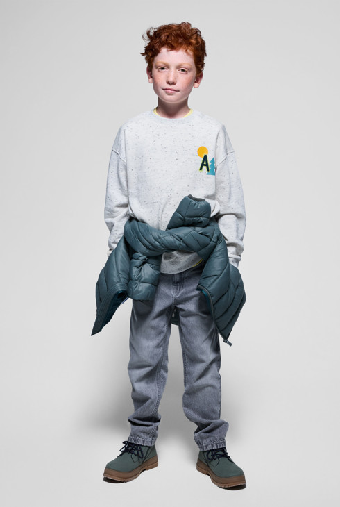 Sudadera moteada crudo niño 1