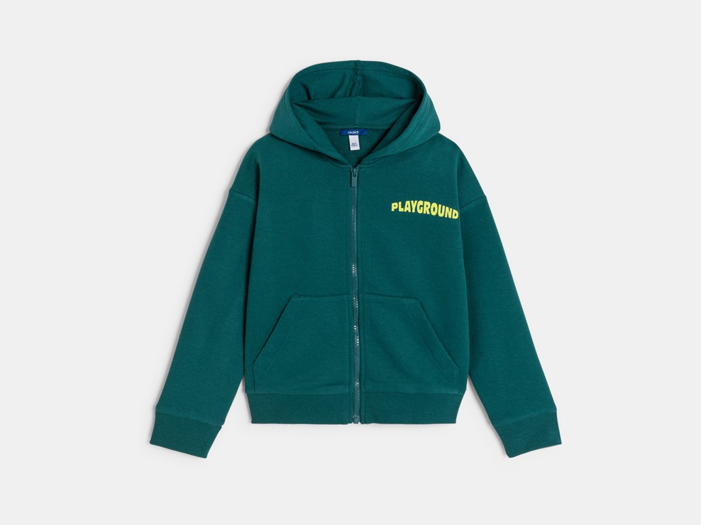 Sweatshirt Jungen grün 1