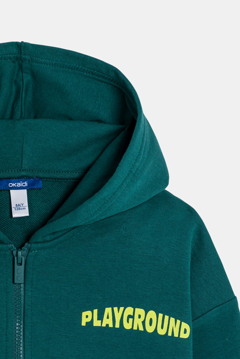 Boy's green sweatshirt 2