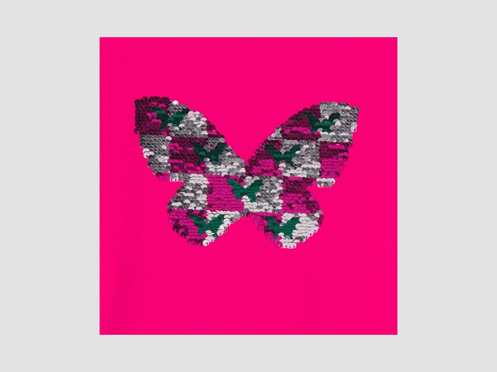 Samarreta de màniga llarga amb lluentons màgics rosa nena 2