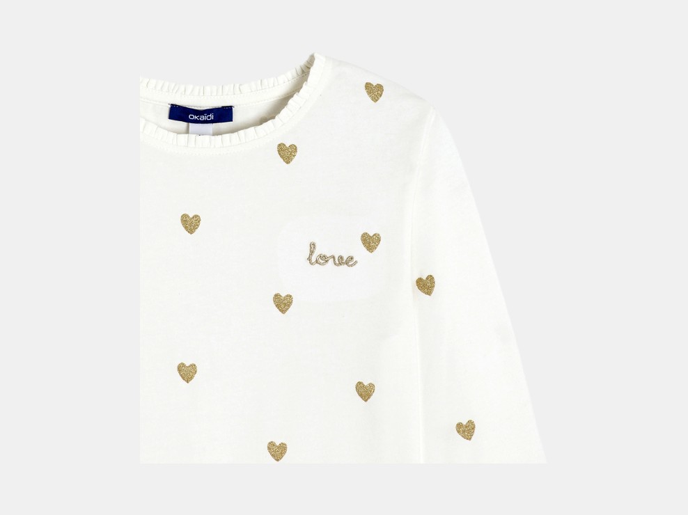 Samarreta màniga llarga petits cors nena 2