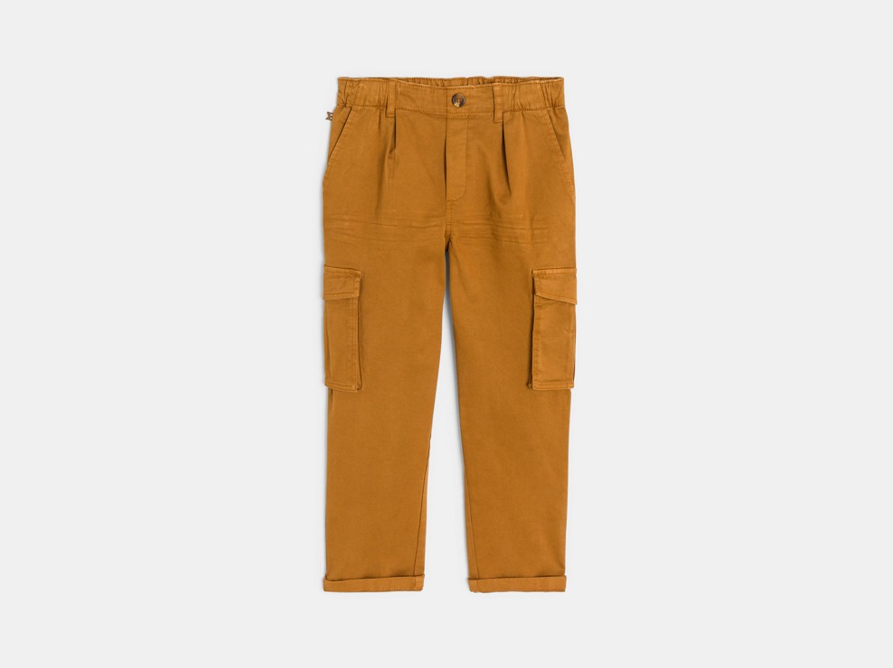 Pantalon cargo marron Garçon 2