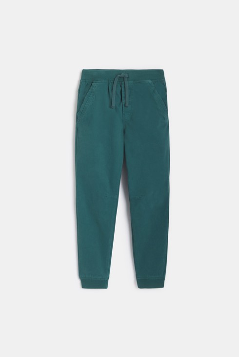 Pantalón de jogging de loneta verde niño 1