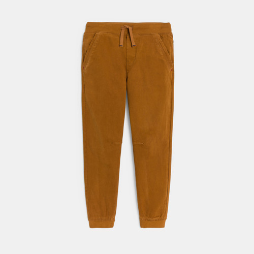 Pantalon Jogger Garçon Marron - Marron Moyen - 7A - OKAIDI