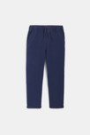 Pantalon chino uni bleu marine Garçon