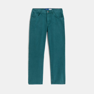 Gerade Cargohose aus Canvas in Grün für Jungen