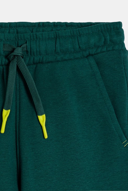 Jogging à message en molleton vert Garçon