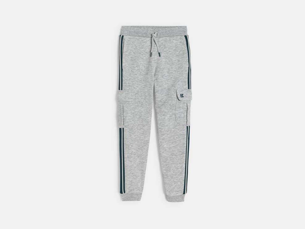 Graue Cargo-Jogginghose für Jungen 2
