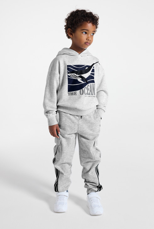 Graue Cargo-Jogginghose für Jungen 1