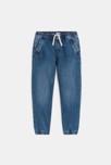 Jean coupe jogger denim bleu garçon