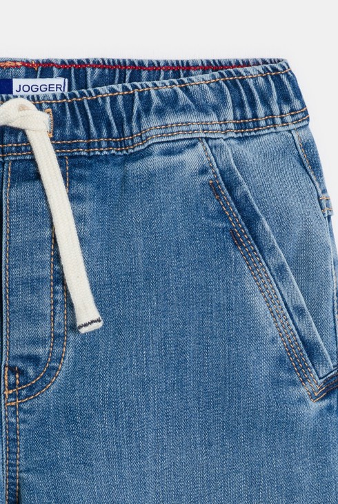 Fantovske svetlo modre tekaške kavbojke iz denima 2