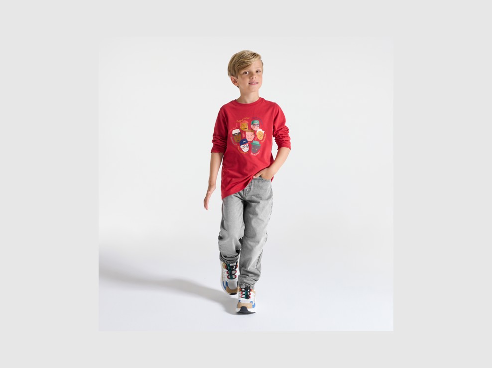 Graue Relax-Jeans aus Denim für Jungen 1