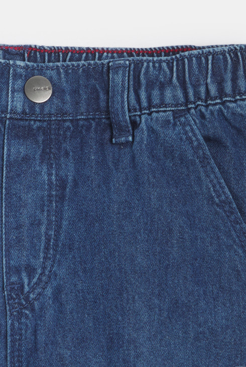 Jean cargo bleu délavé Garçon