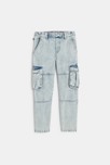 Jean cargo bleu Garçon