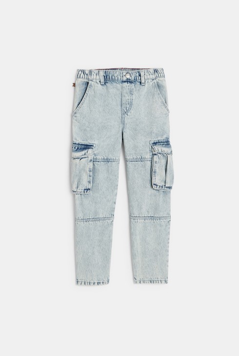Jean cargo bleu Garçon 1