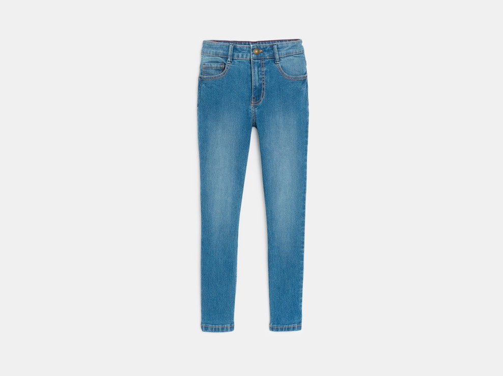 Skinny-Jeans in Blau für Mädchen 1