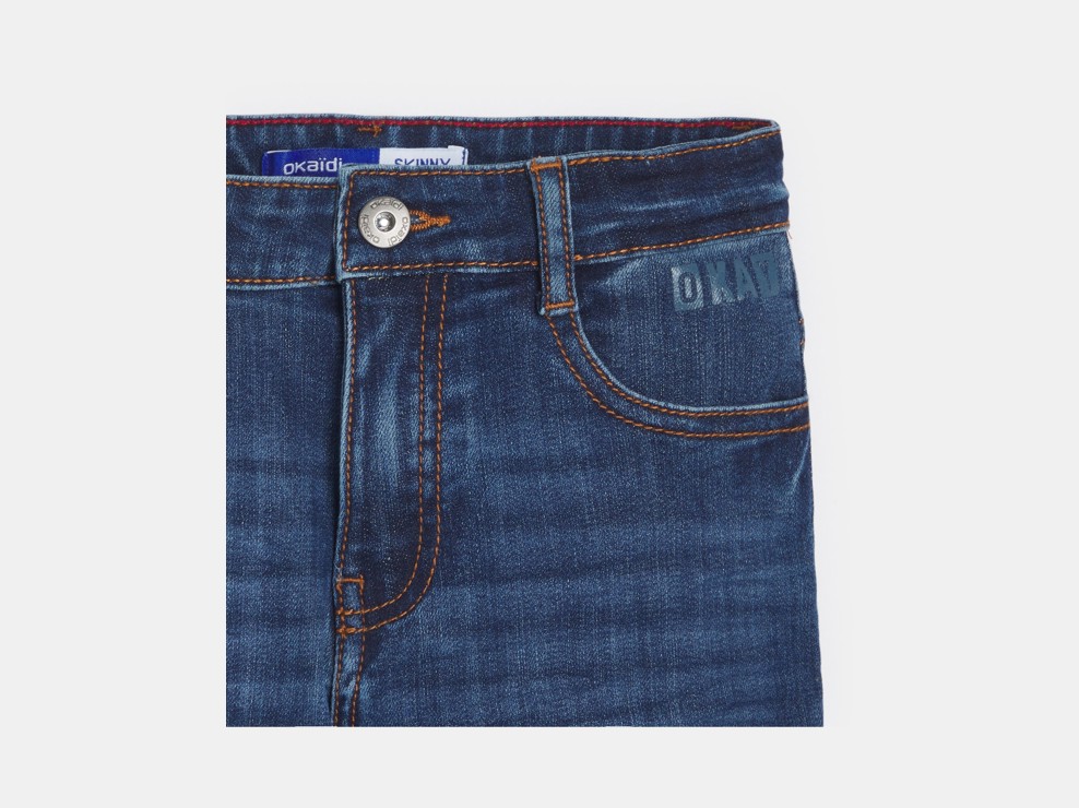 Blauwe skinny jeans voor jongens 2