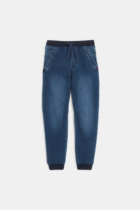 Jean jogpant en denim délavé Garçon 1