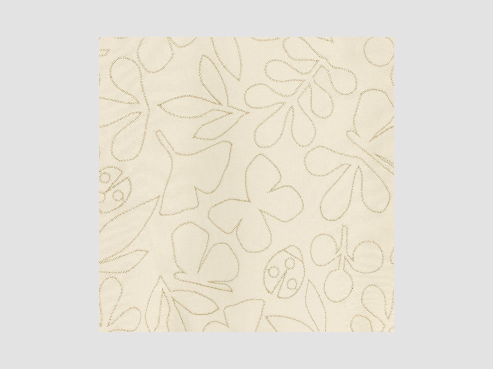 Besticktes Sweatshirt in Beige für Mädchen 2