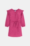 Robe ceinturée imprimée rose Fille