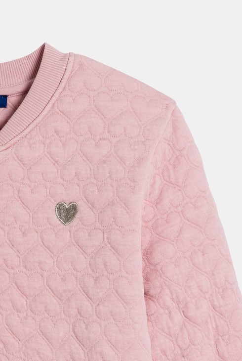 Ružičasta baseball jakna od prošivenog flisa za djevojčice 2