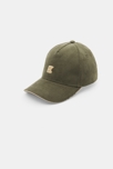 Casquette en velours côtelé vert kaki Garçon