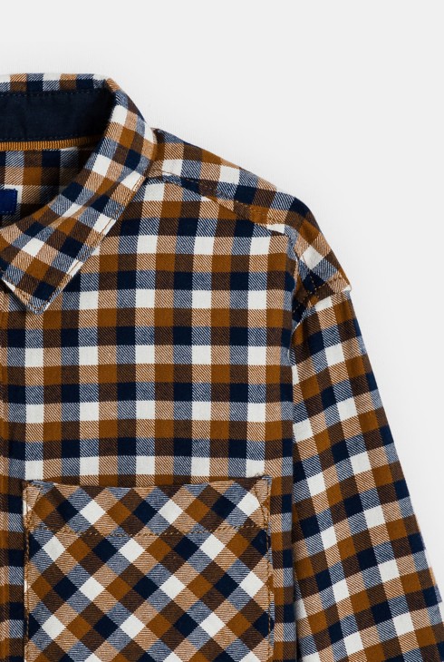 Camisa de quadres marró nen 2
