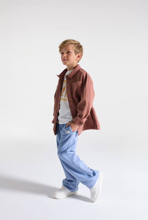 Chaqueta denim worker marrón niño 1
