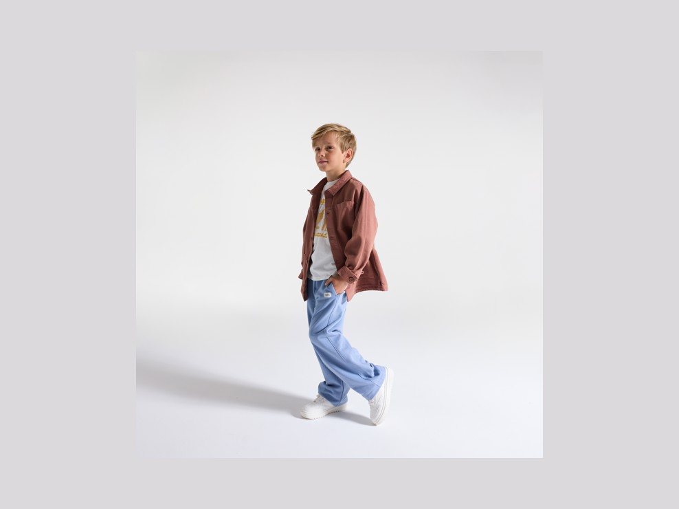 Veste denim worker marron garçon 1