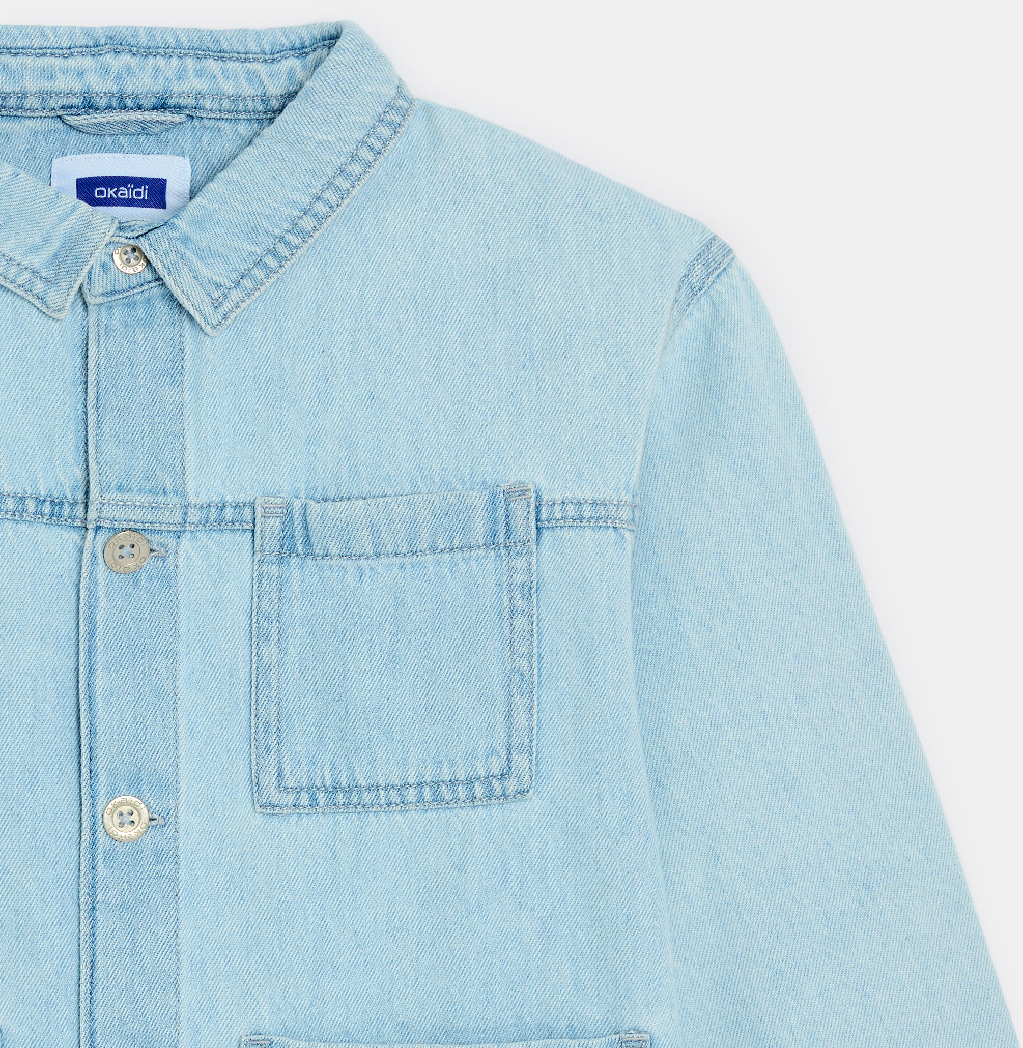 Veste denim worker bleu garçon