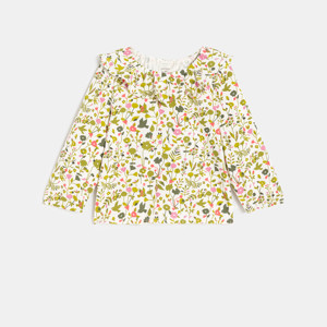 Bluse bedruckt weiß Kleinkind Mädchen
