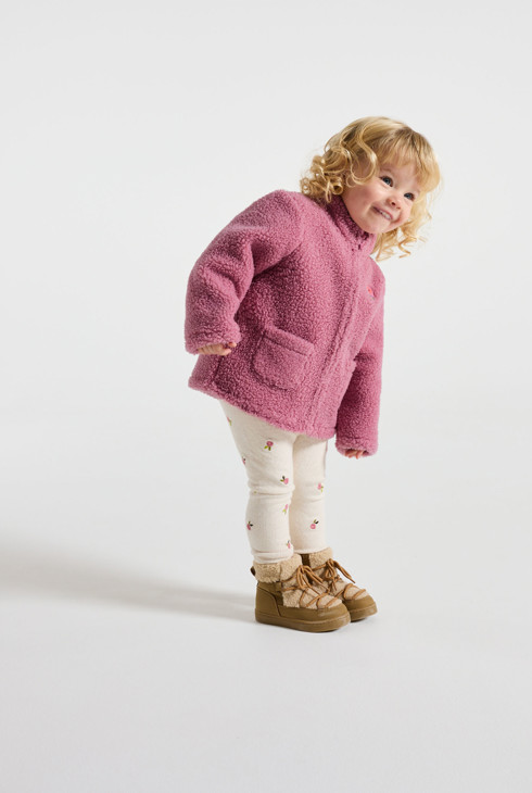 Fleecejacke für Mädchen rosa 1