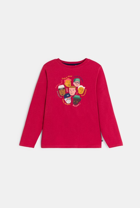 T-shirt garçon rouge