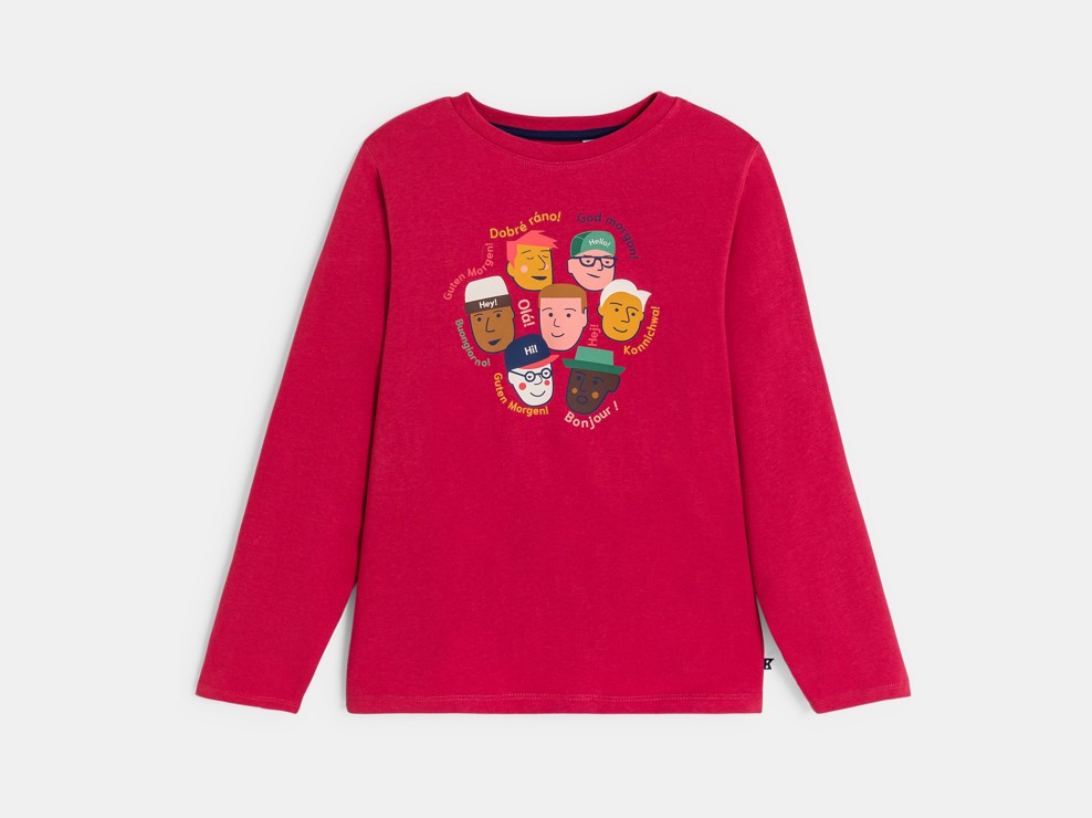 Rood T-shirt voor jongens 2