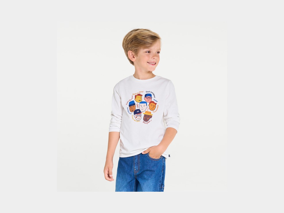T-Shirt Jungen weiß 1