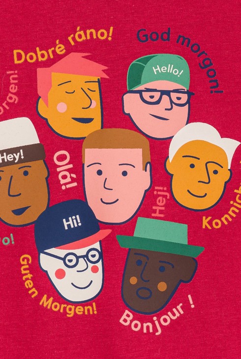 T-shirt garçon rouge