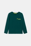 T-shirt vert à motif Garçon