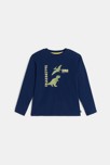 T-shirt dinosaure garçon bleu