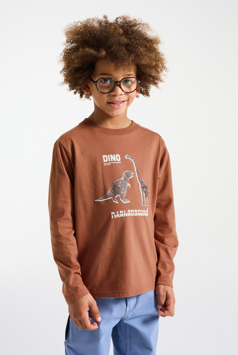 Chemise en lin de coupe classique - Marron - FR